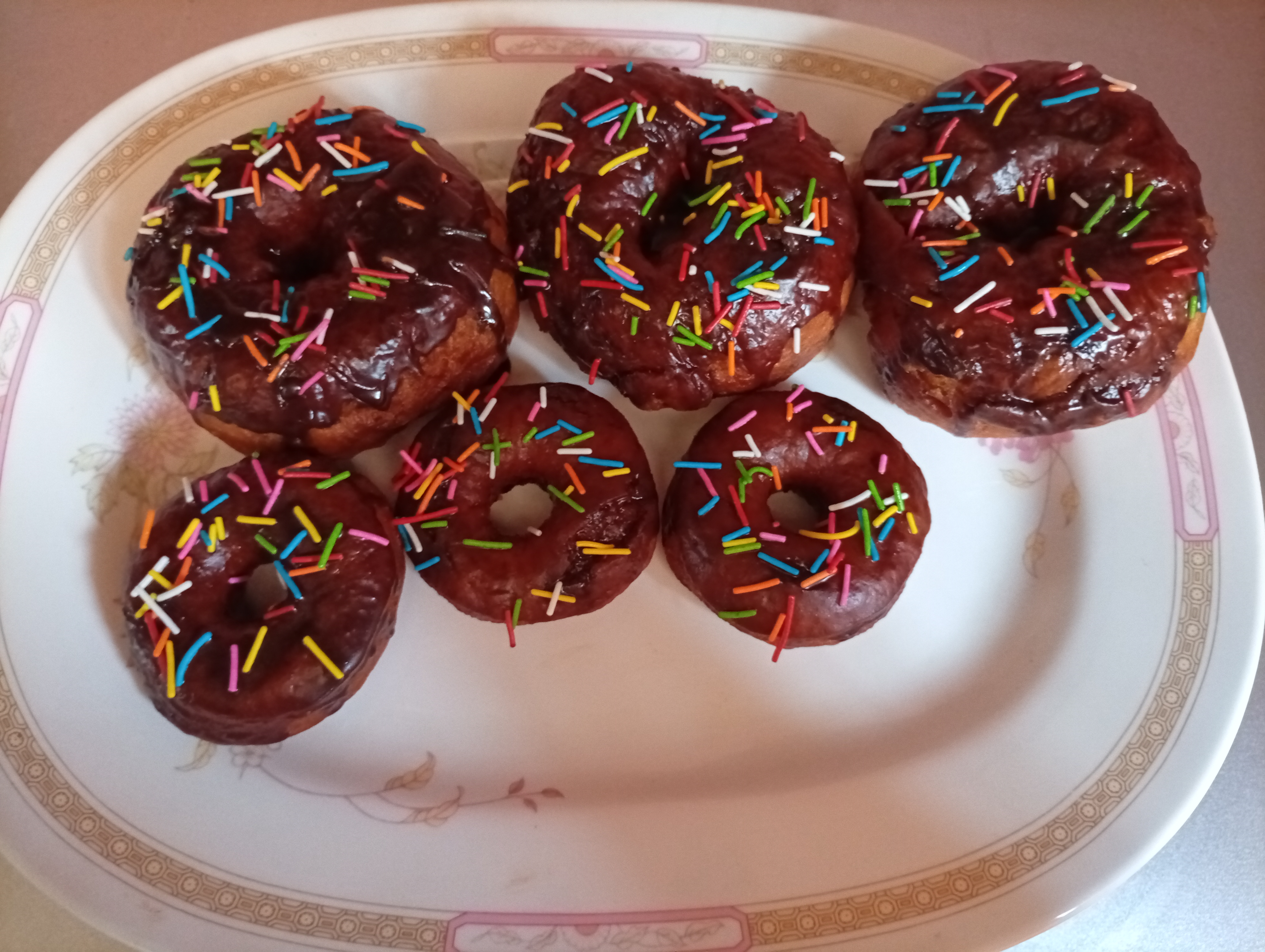 Chocolate glazed donuts 